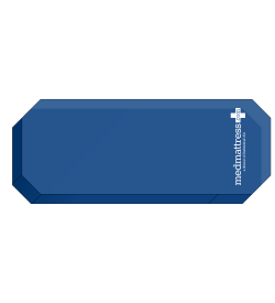 MedMattress Stretcher Pad 30" x 76" with 12" Taper at Head and 4" Taper at Foot