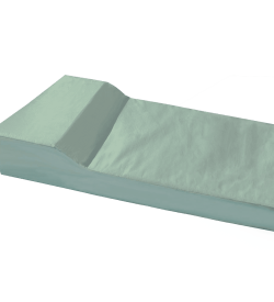 Vinyl Foam Mattress with Built In Pillow